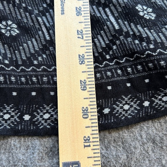 Roxy Mini Dress Women's Small Windy Fly Away Print Black White Ethereal Boho - Picture 8 of 12